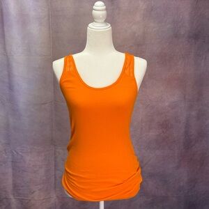 Arizona Jean Company Orange Fitted Sleeveless Tank Top